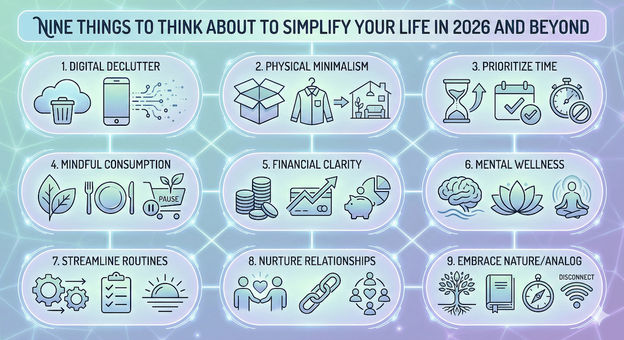 Nine Things to Think About to Simplify Your Life in 2026 and Beyond